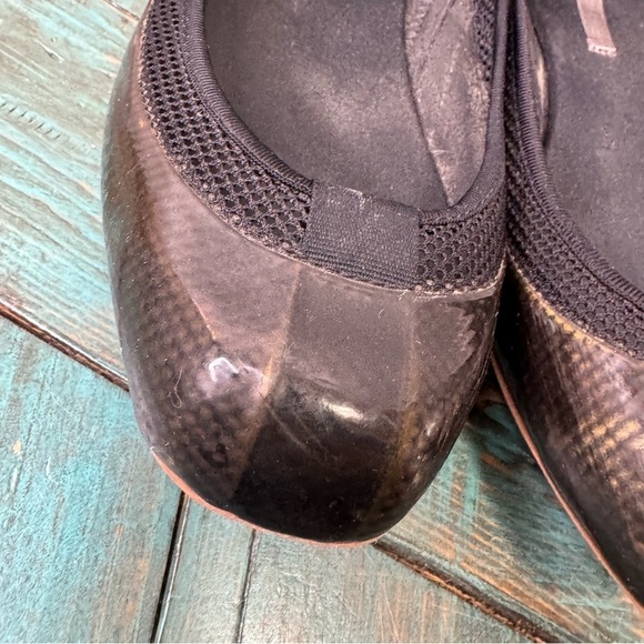 ADIDAS By Stella McCartney Black Ballerina Flats Size 9 - Picture 3 of 15